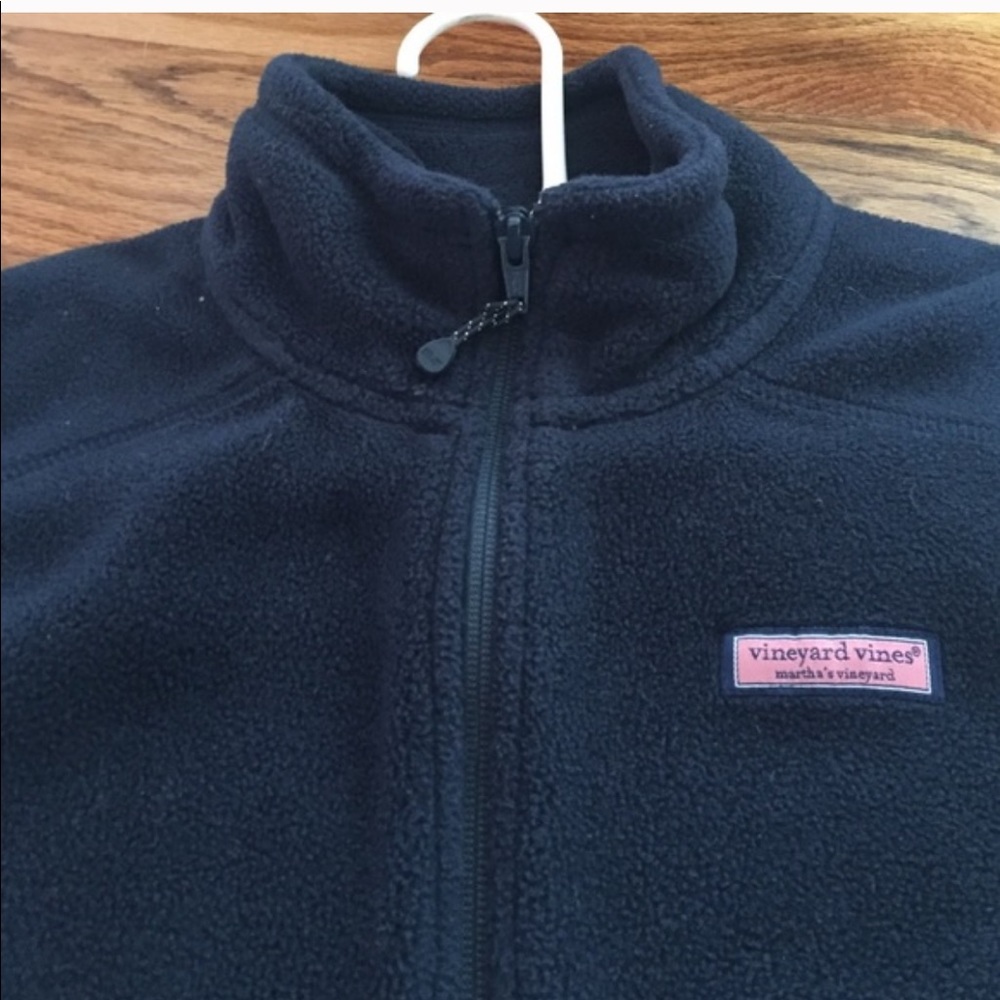 Vineyard Vine Navy Fleece Vest